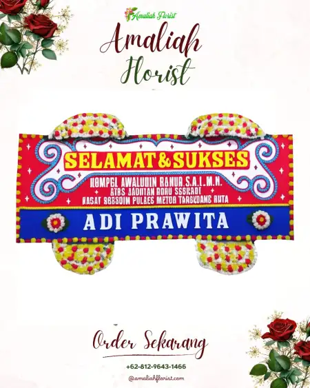 Papan Bunga Ucapan Selamat Mario